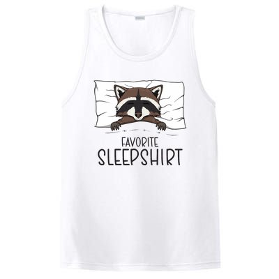 Favorite Sleepshirt Racoon Napping Raccoon Pajama PosiCharge Competitor Tank