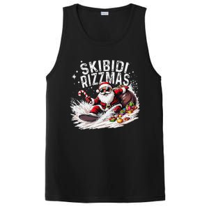 Funny Skibid.I Rizzmas Funny Santa Claus Skating Board Xmas PosiCharge Competitor Tank