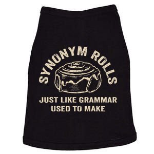 Funny Synonym Rolls Joke Cinnamon Rolls Grammar Pun Teacher Doggie Tank