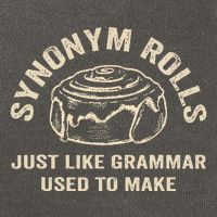 Funny Synonym Rolls Joke Cinnamon Rolls Grammar Pun Teacher Cotton Canvas Backpack