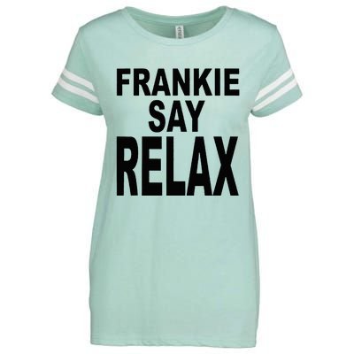 Frankie Say Relax Funny 80s Music Enza Ladies Jersey Football T-Shirt