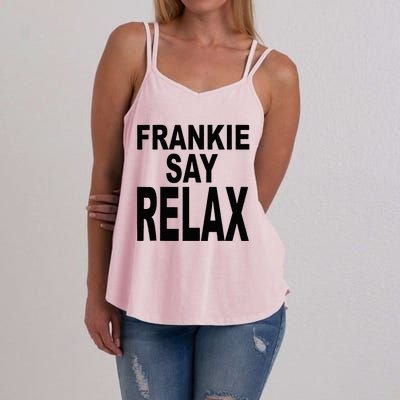 Frankie Say Relax Funny 80s Music Women's Strappy Tank