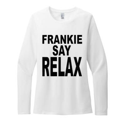 Frankie Say Relax Funny 80s Music Womens CVC Long Sleeve Shirt