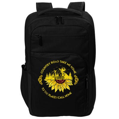 Farm Sunflower Road Take Me Home Country  Farmer Impact Tech Backpack