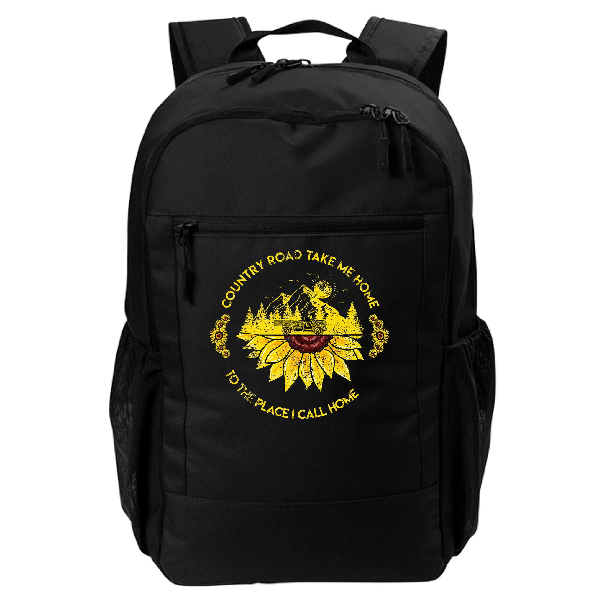 Farm Sunflower Road Take Me Home Country  Farmer Backpack