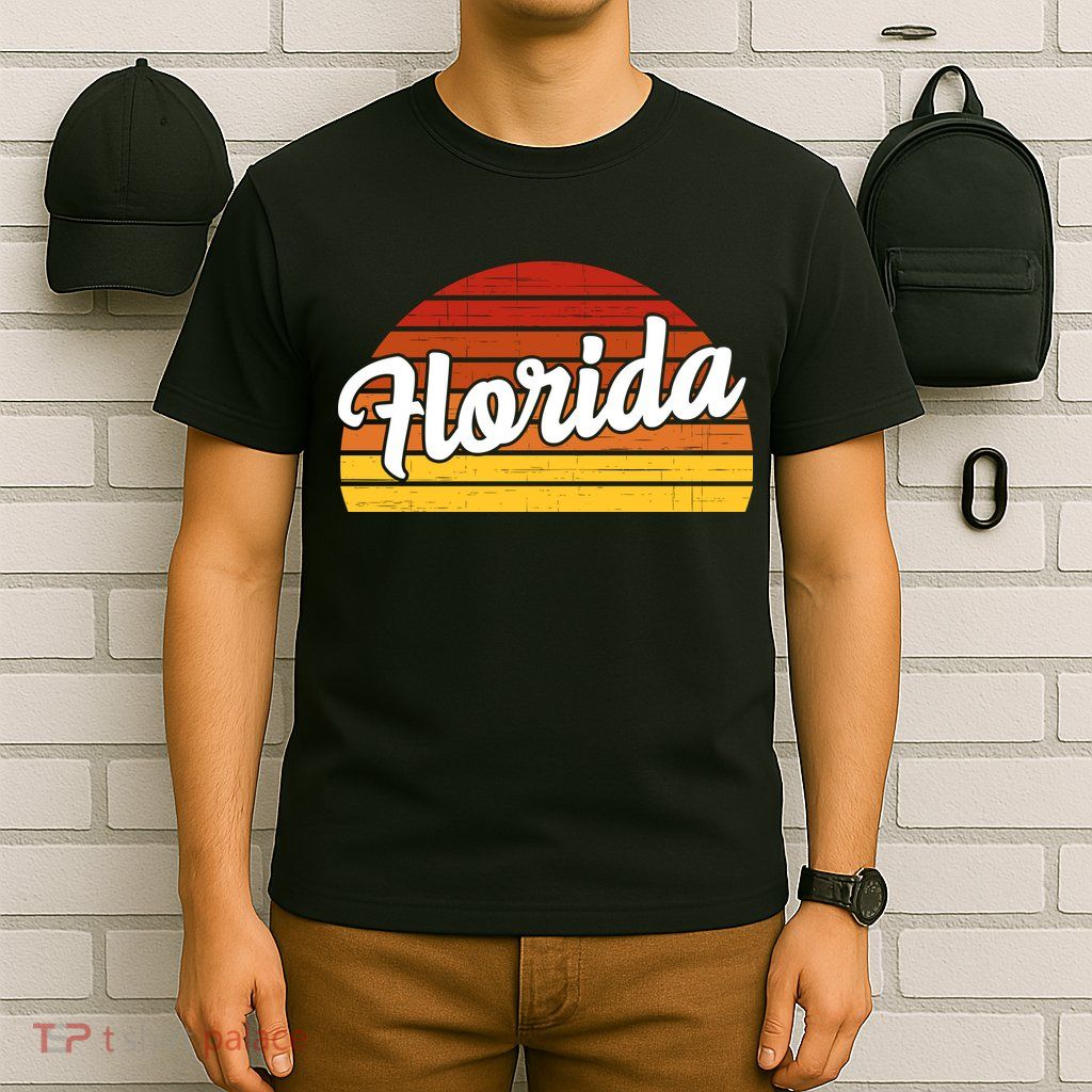 Florida Sunset Retro Vintage T-Shirt