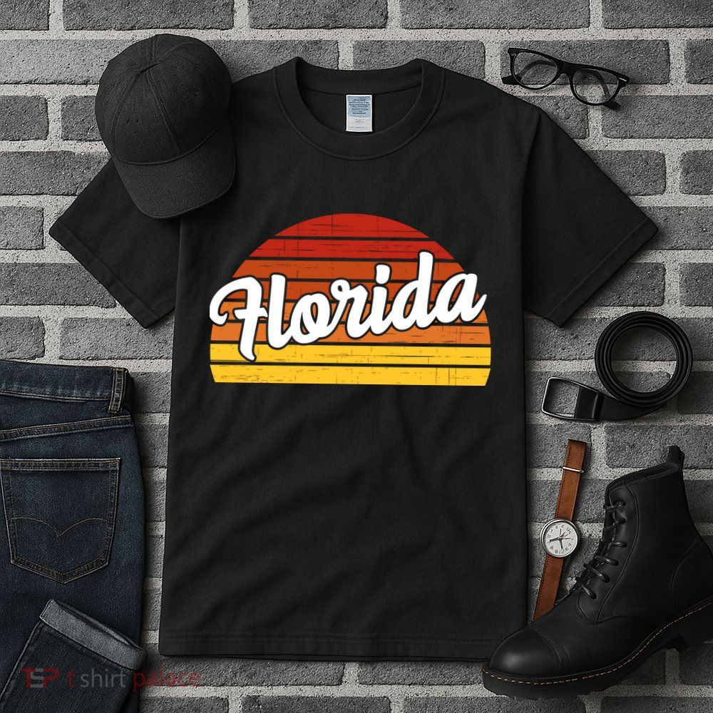 Florida Sunset Retro Vintage Tall T-Shirt