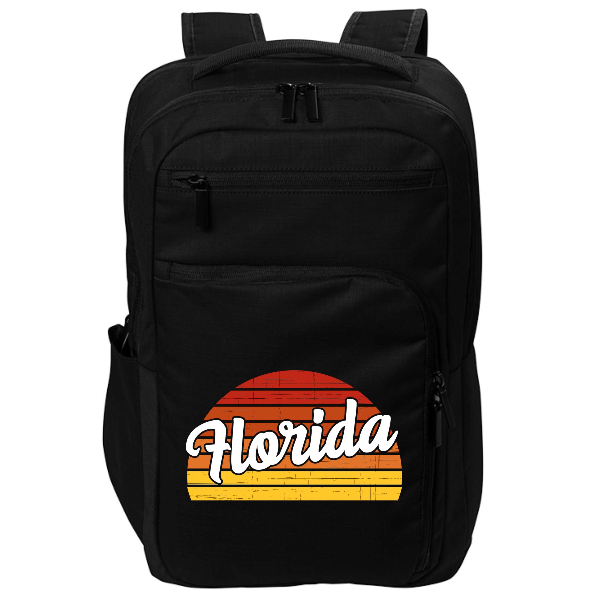 Florida Sunset Retro Vintage Impact Tech Backpack