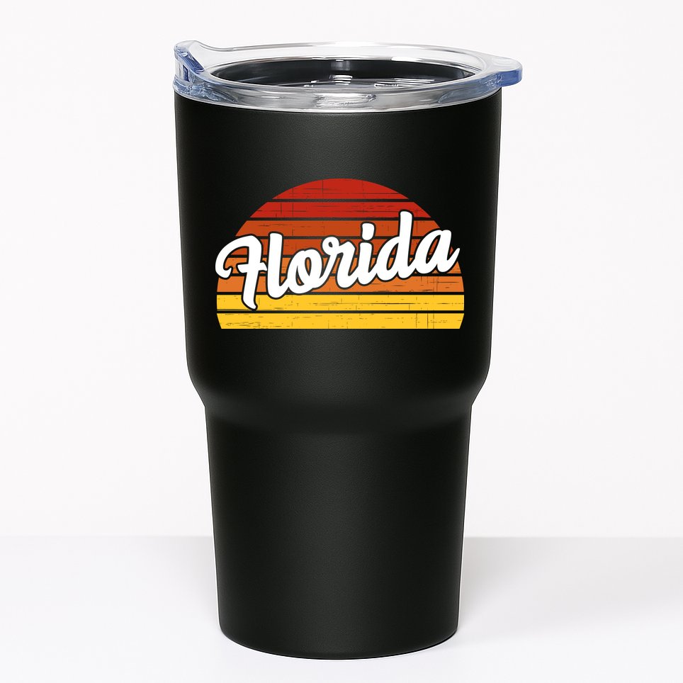 Florida Sunset Retro Vintage Tumbler