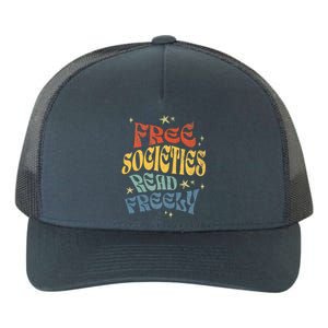 Free Societies Read Freely Reading book I read banned books Yupoong Adult 5-Panel Trucker Hat