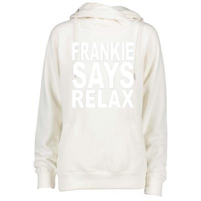 FRANKIE SAYS RELAX Womens Funnel Neck Pullover Hood