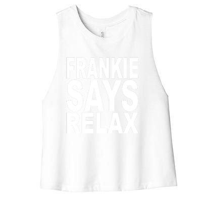 FRANKIE SAYS RELAX Women's Racerback Cropped Tank