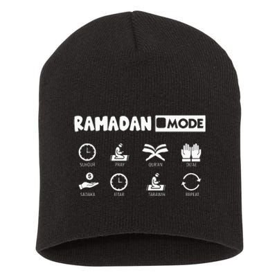 Fasting Salat Ramadan Mode Mubarak Kareem Short Acrylic Beanie