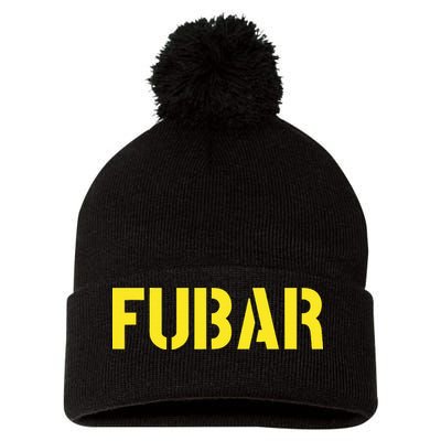 FUBAR SNAFU RTFM JFGI  For Funny Acronyms Pom Pom 12in Knit Beanie