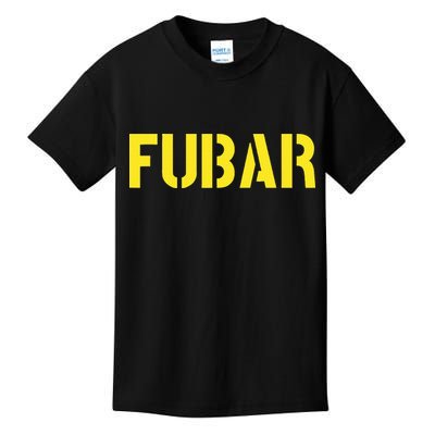 FUBAR SNAFU RTFM JFGI  For Funny Acronyms Kids T-Shirt