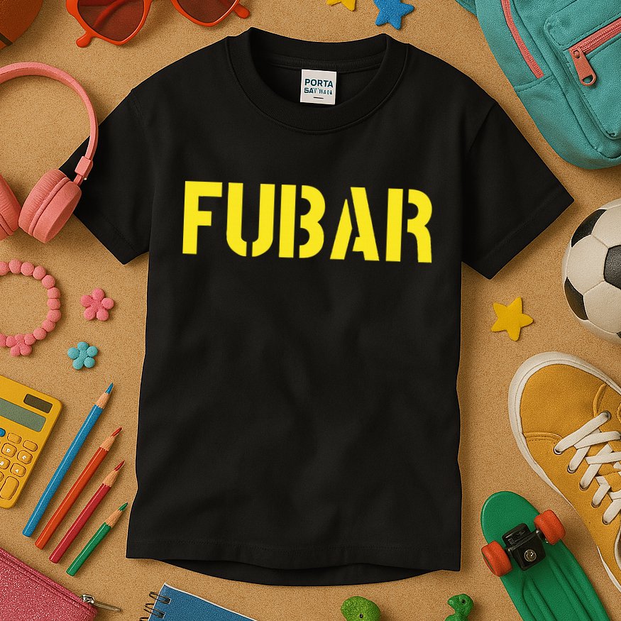 FUBAR SNAFU RTFM JFGI  For Funny Acronyms Kids T-Shirt