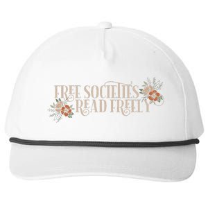 Free Societies Read Freely Read Banned Books Librarians Snapback Five-Panel Rope Hat