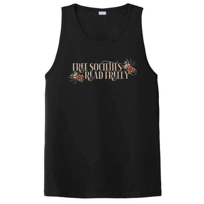 Free Societies Read Freely Read Banned Books Librarians PosiCharge Competitor Tank