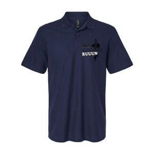 Funny Sarcastic Run Hubbard Run Saying Women Design Softstyle Adult Sport Polo