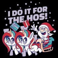 Funny Santa Riding Sleighs With Unicorns Zip Tote Bag