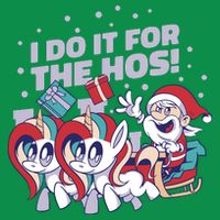 Funny Santa Riding Sleighs With Unicorns Kids Sweatshirt