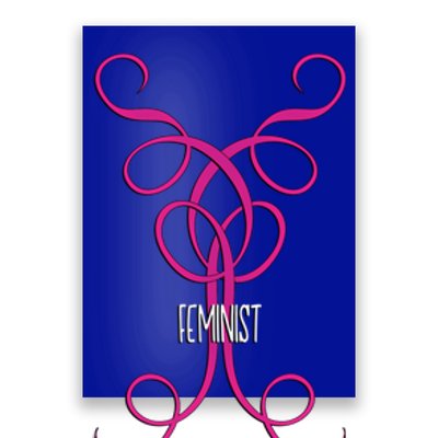 Feminist Strong Rights Flourish Graphic Shape Body Gift Poster