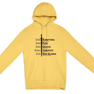 Five Solas Reformed Christian Premium Pullover Hoodie