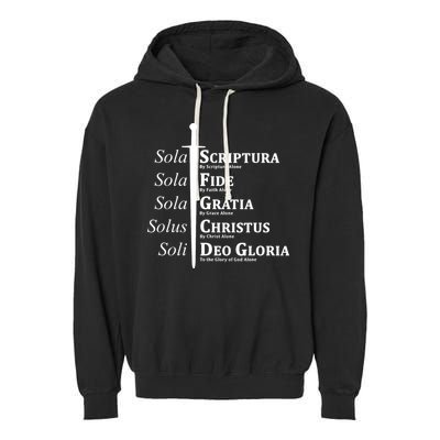 Five Solas Reformed Christian Garment-Dyed Fleece Hoodie