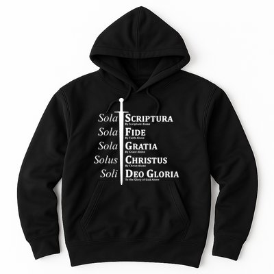 Five Solas Reformed Christian Hoodie