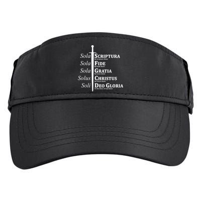 Five Solas Reformed Christian Adult Drive Performance Visor