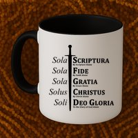 Five Solas Reformed Christian Mug