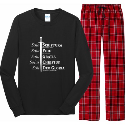 Five Solas Reformed Christian Long Sleeve Pajama Set