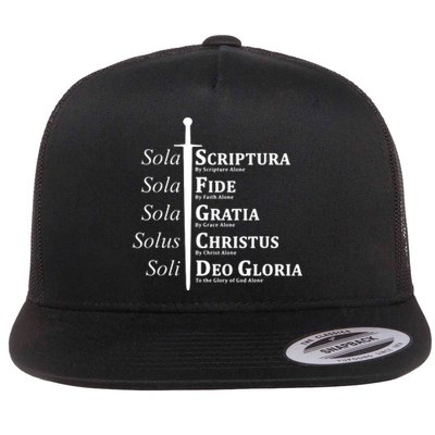 Five Solas Reformed Christian Flat Bill Trucker Hat