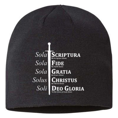 Five Solas Reformed Christian Sustainable Beanie