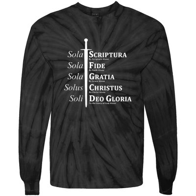 Five Solas Reformed Christian Tie-Dye Long Sleeve Shirt