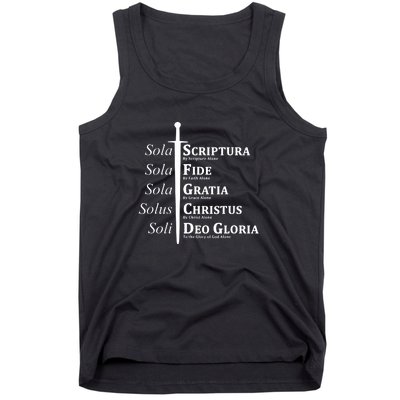 Five Solas Reformed Christian Tank Top