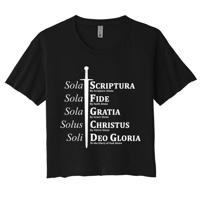 Five Solas Reformed Christian Crop Top