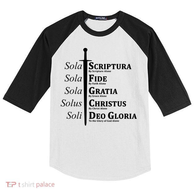 Five Solas Reformed Christian Kids Colorblock Raglan Jersey