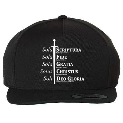 Five Solas Reformed Christian Wool Snapback Cap