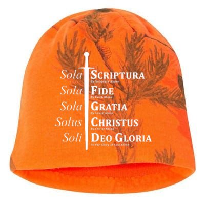 Five Solas Reformed Christian Kati - Camo Knit Beanie