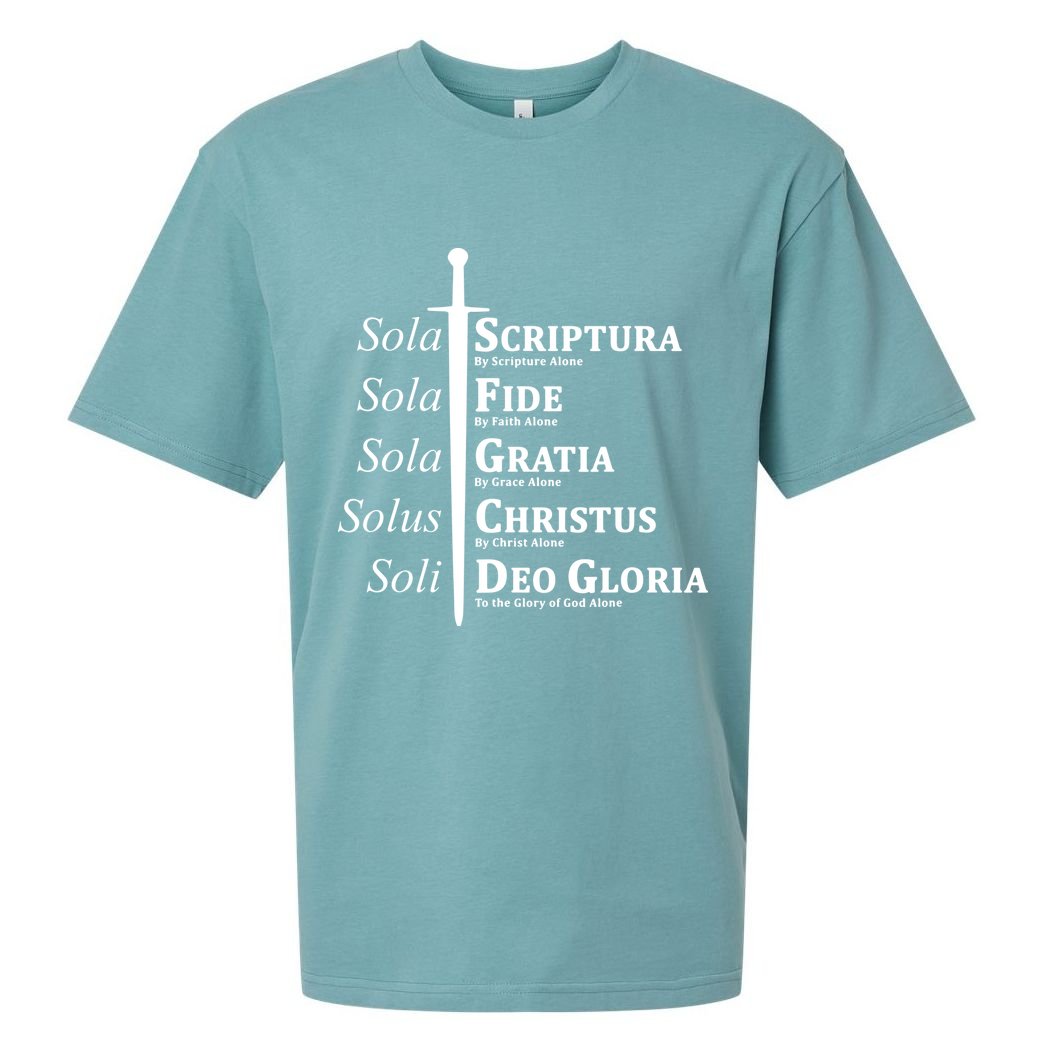 Five Solas Reformed Christian Sueded Cloud Jersey T-Shirt