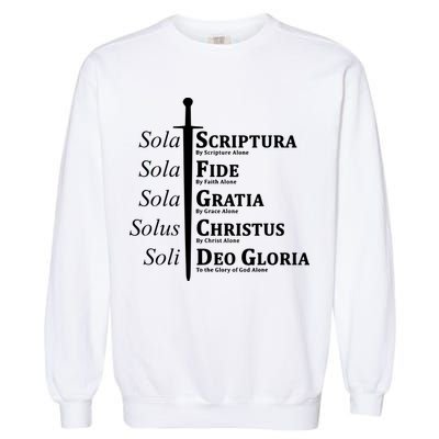 Five Solas Reformed Christian Garment-Dyed Sweatshirt