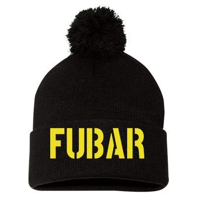 Fubar Snafu Rtfm Jfgi S For Women Funny Acronyms Pom Pom 12in Knit Beanie