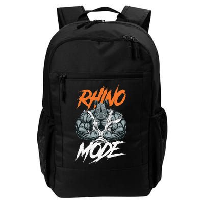 Funny Strong Rhino With Big Biceps Rhino Mode For Gym Lover Backpack
