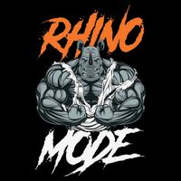 Funny Strong Rhino With Big Biceps Rhino Mode For Gym Lover Poster