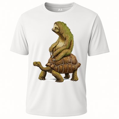 Funny Sloth Riding Turtle Speed Is Relative Performance Shirt
