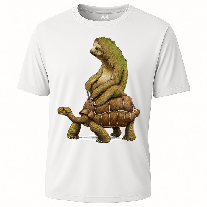 Funny Sloth Riding Turtle Speed Is Relative Performance Shirt