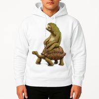 Funny Sloth Riding Turtle Speed Is Relative Hoodie