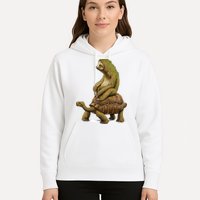 Funny Sloth Riding Turtle Speed Is Relative Hoodie