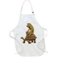 Funny Sloth Riding Turtle Speed Is Relative Apron